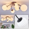 Chehalis ceiling light, globe light 60 cm white, 6-light sources