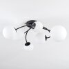 Chehalis ceiling light, globe light 60 cm white, 6-light sources