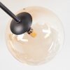 Chehalis ceiling light, globe light 60 cm Amber, clear, 6-light sources