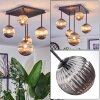 Chehalis ceiling light, globe light Smoke-coloured, 5-light sources