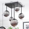 Chehalis ceiling light, globe light Smoke-coloured, 5-light sources