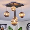 Chehalis ceiling light, globe light Smoke-coloured, 5-light sources