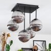 Chehalis ceiling light, globe light Smoke-coloured, 5-light sources