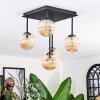 Chehalis ceiling light, globe light Amber, 5-light sources