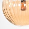 Chehalis ceiling light, globe light Amber, 5-light sources