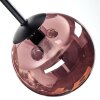Chehalis ceiling light, globe light blue, green, coppery, 5-light sources