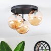 Chehalis ceiling light, globe light 34 cm Amber, 3-light sources