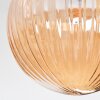 Chehalis ceiling light, globe light 34 cm Amber, 3-light sources
