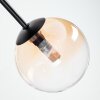 Chehalis ceiling light, globe light Amber, clear, 5-light sources