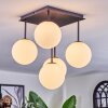 Chehalis ceiling light, globe light white, 5-light sources