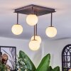 Chehalis ceiling light, globe light white, 5-light sources