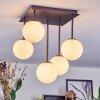 Chehalis ceiling light, globe light white, 5-light sources