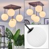 Chehalis ceiling light, globe light white, 5-light sources
