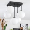 Chehalis ceiling light, globe light white, 5-light sources