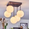 Chehalis ceiling light, globe light white, 5-light sources