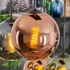 Koyoto hanging light, globe light, pendant light blue, green, coppery, 6-light sources