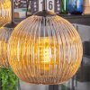 Koyoto hanging light, globe light, pendant light Amber, 6-light sources