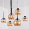 Koyoto hanging light, globe light, pendant light Amber, 6-light sources