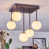 Chehalis ceiling light, globe light white, 5-light sources