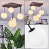 Chehalis ceiling light, globe light white, 5-light sources