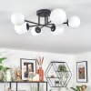 Chehalis ceiling light, globe light 55 cm white, 6-light sources
