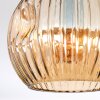 Gastor ceiling light, globe light Amber, 2-light sources