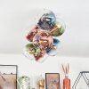 Koyoto ceiling light, globe light gold, black, 8-light sources