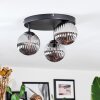 Chehalis ceiling light, globe light Smoke-coloured, 3-light sources