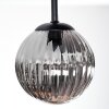 Chehalis ceiling light, globe light Smoke-coloured, 3-light sources