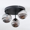 Chehalis ceiling light, globe light Smoke-coloured, 3-light sources