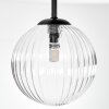 Chehalis ceiling light, globe light Amber, clear, Smoke-coloured, 3-light sources
