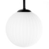 Chehalis ceiling light, globe light white, 3-light sources