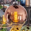 Koyoto hanging light, globe light, pendant light blue, gold, green, clear, coppery, 6-light sources