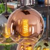 Koyoto hanging light, globe light, pendant light blue, green, clear, coppery, 6-light sources