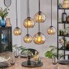 Koyoto hanging light, globe light, pendant light Amber, 6-light sources