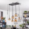 Koyoto hanging light, globe light, pendant light Amber, 6-light sources
