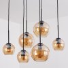 Koyoto hanging light, globe light, pendant light Amber, 6-light sources