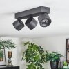 Narel ceiling light, ceiling spotlight LED black, 3-light sources