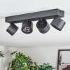 Narel ceiling light, ceiling spotlight LED black, 4-light sources