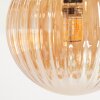 Chehalis ceiling light, globe light 55 cm Amber, 6-light sources