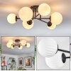 Chehalis ceiling light, globe light 55 cm white, 6-light sources