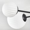 Chehalis ceiling light, globe light 62 cm white, 6-light sources