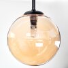 Chehalis ceiling light, globe light 30 cm Amber, 3-light sources