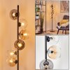 Koyoto globe light, floor lamp 32 cm Amber, clear, Smoke-coloured, 6-light sources