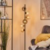 Koyoto globe light, floor lamp 32 cm Amber, clear, Smoke-coloured, 6-light sources