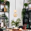 Sydan hanging light, pendant light Ecru, black, 1-light source