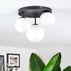 Chehalis ceiling light, globe light 30 cm white, 3-light sources