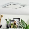 Finsrud ceiling light, Panel LED silver, 1-light source