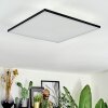 Barullu ceiling light, Panel LED black, white, 1-light source