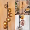 Koyoto globe light, floor lamp 32 cm gold, clear, coppery, Smoke-coloured, 6-light sources